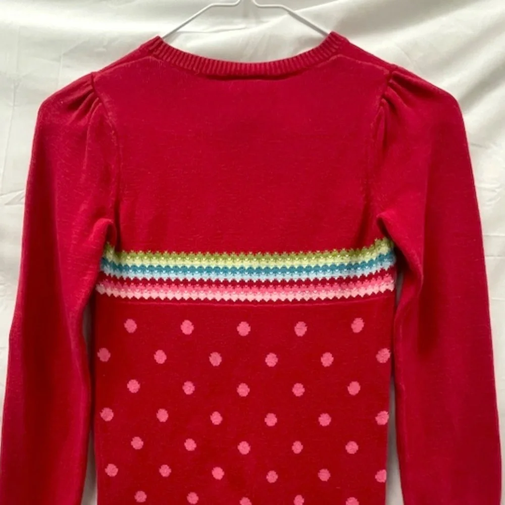 Gymboree Red Sweater Dress Long Sleeve Girls Size 7